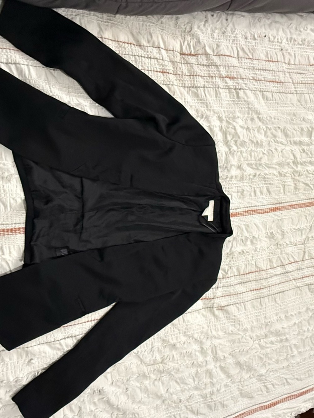 Classic Black Open-Front Blazer
